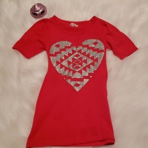 Glitter heart blouse ♡